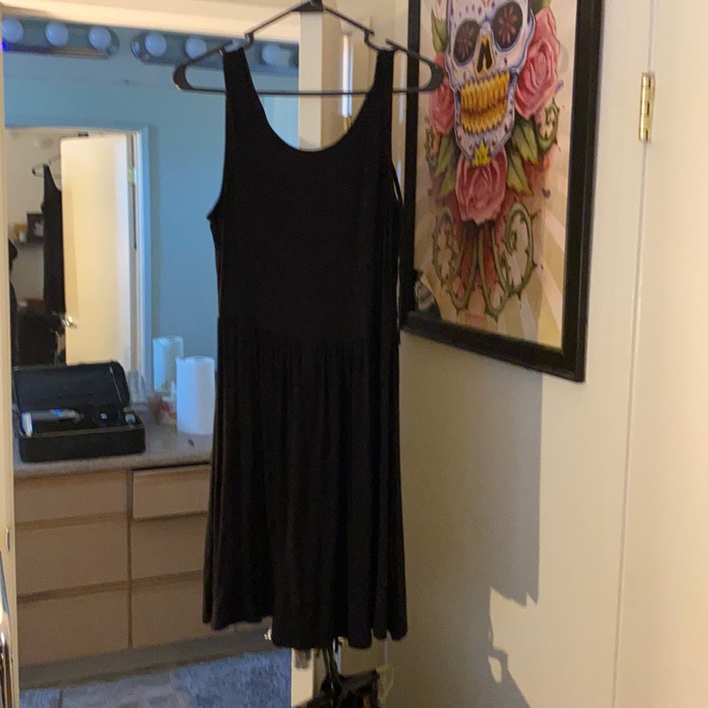 Black skater dress